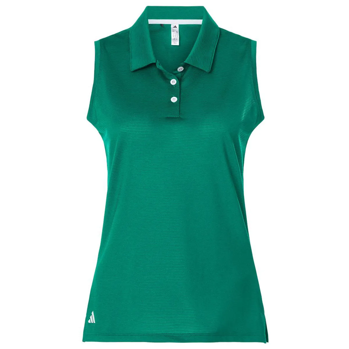 Adidas Women's Pure Teal Ottoman Sleeveless Polo sold by Merchology