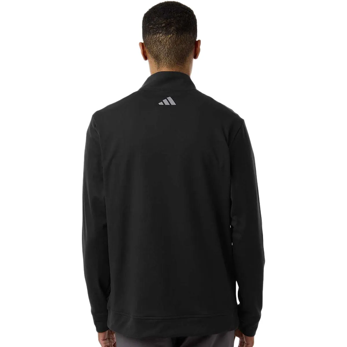 Adidas Men's Black Ultimate365 Classic Quarter-Zip Pullover sold by Merchology product image thumbnail 4