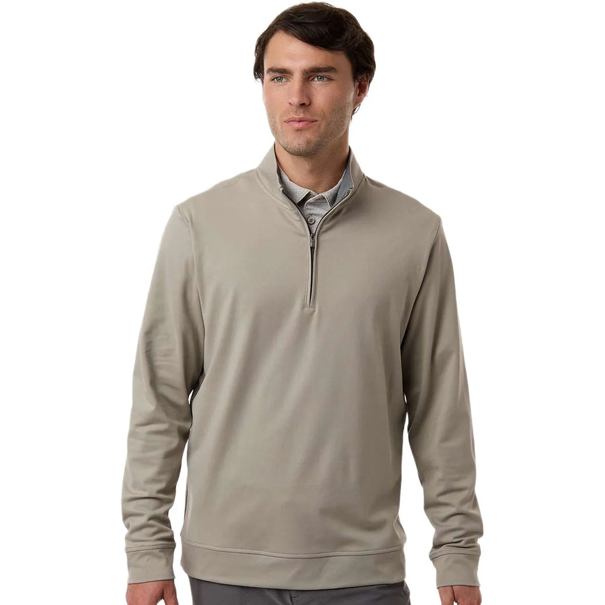Adidas Men's Putty Beige Ultimate365 Classic Quarter-Zip Pullover sold by Merchology product image thumbnail 3
