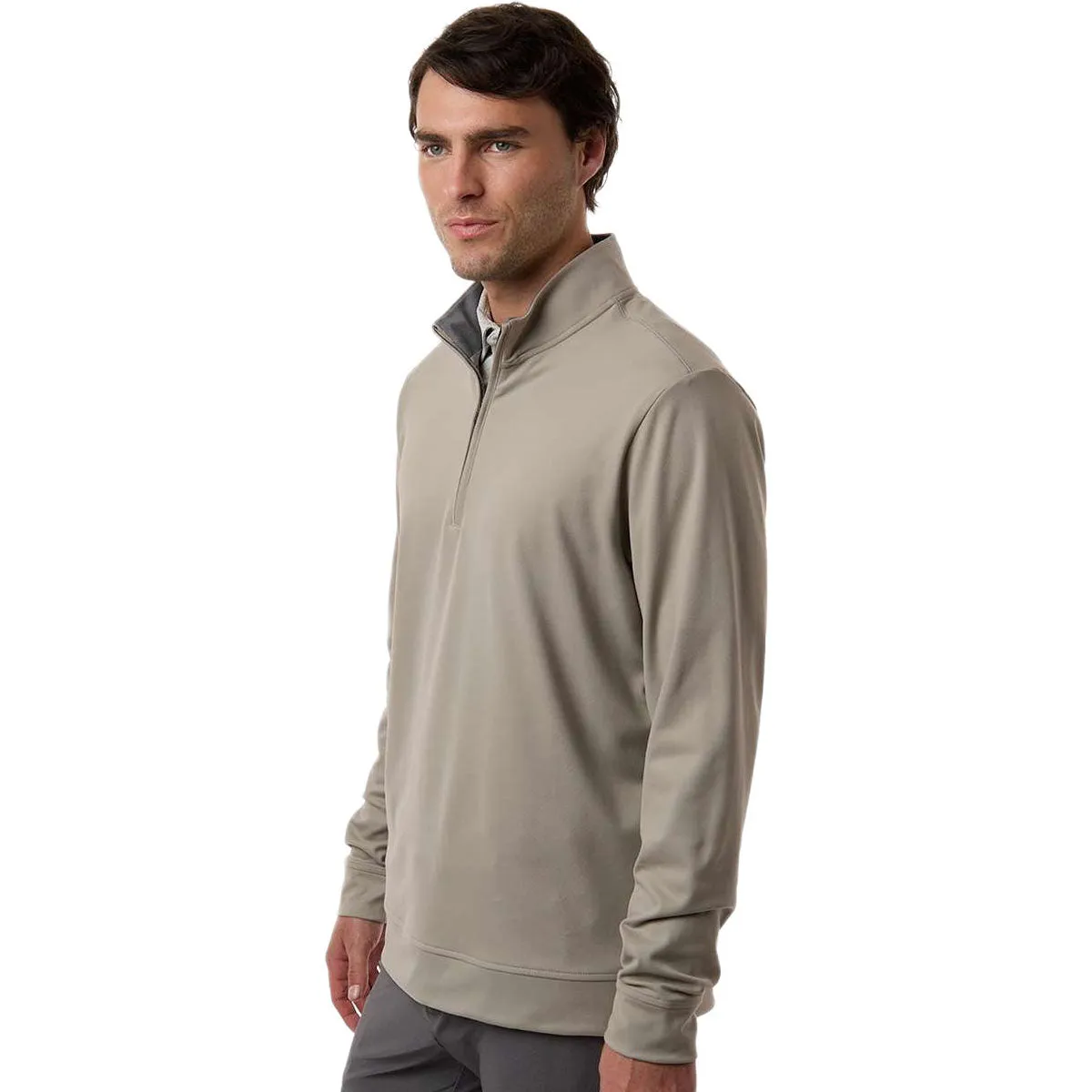 Adidas Men's Putty Beige Ultimate365 Classic Quarter-Zip Pullover sold by Merchology product image thumbnail 5