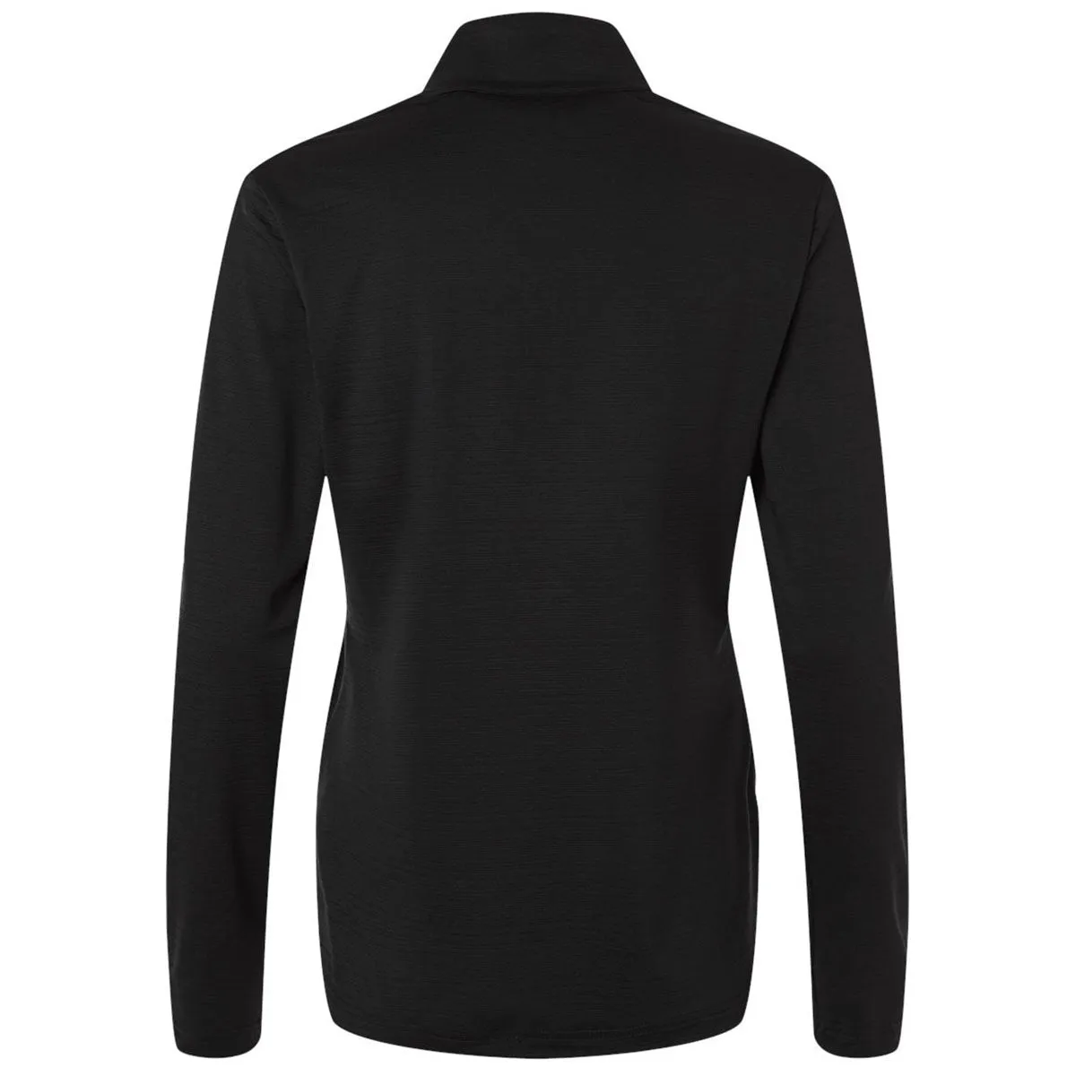 Adidas Women's Black Textured Stripe Quarter-Zip Pullover sold by Merchology product image thumbnail 2