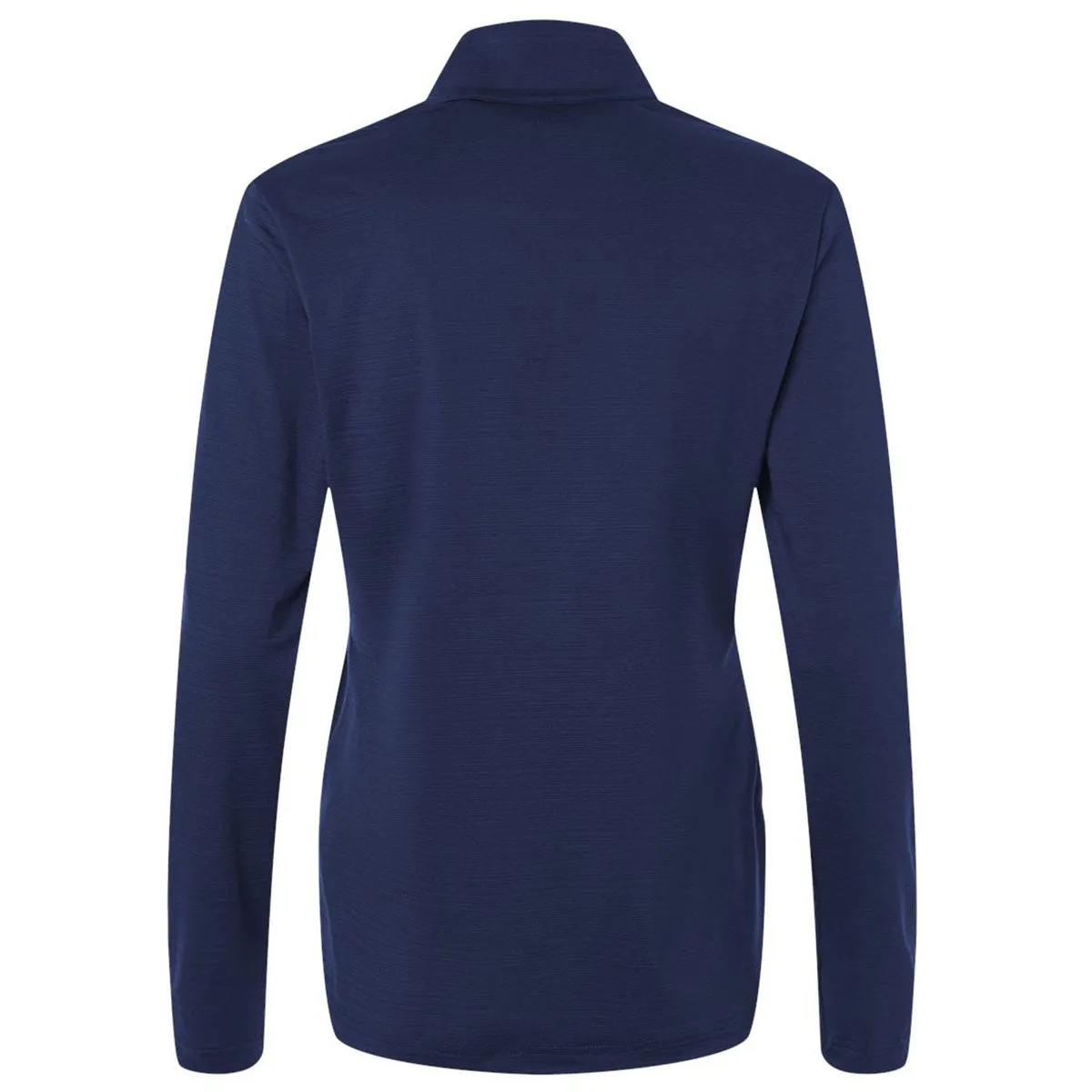 Adidas Women's Dark Blue Textured Stripe Quarter-Zip Pullover sold by Merchology product image thumbnail 2