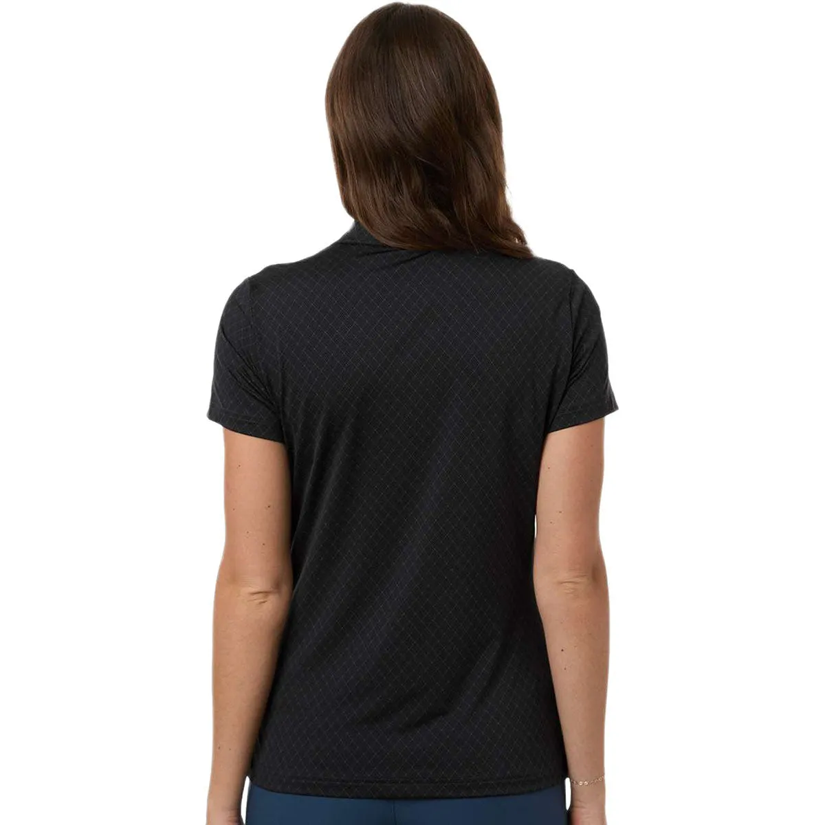 Adidas Women's Carbon 4-Way Stretch Printed Polo sold by Merchology product image thumbnail 2