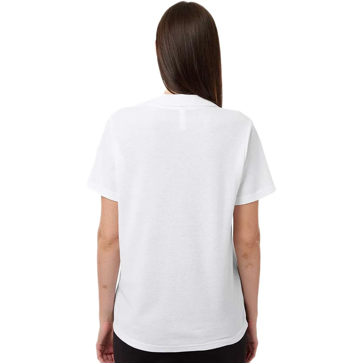 Core 365 Women's White Resolve CVC Performance Pique Polo sold by Merchology product image thumbnail 4