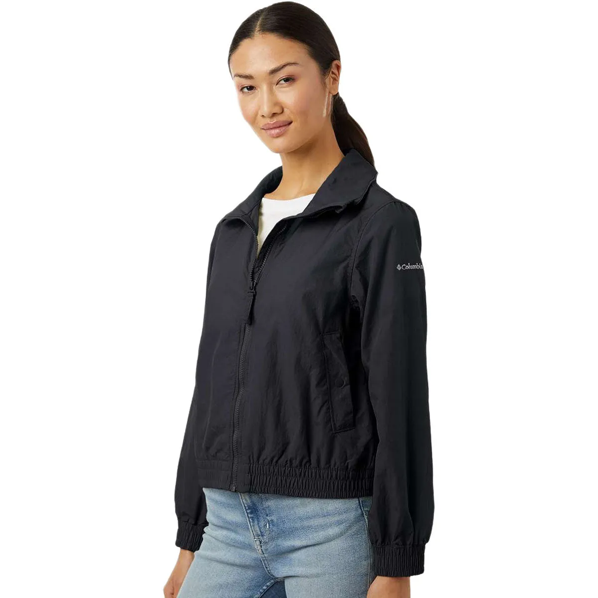 Columbia Women's Black Time Is Right II Windbreaker sold by Merchology product image thumbnail 5