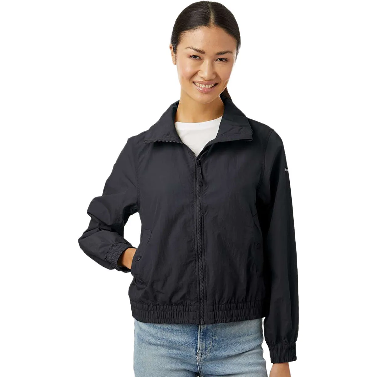 Columbia Women's Black Time Is Right II Windbreaker sold by Merchology product image thumbnail 3