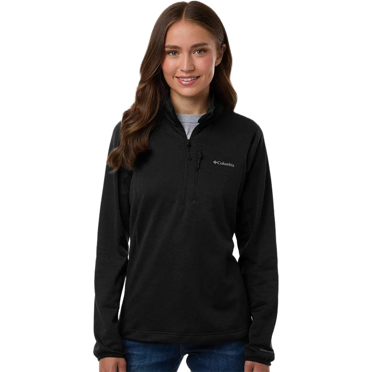Columbia Women's Black Essential Hike Grid Fleece Half-Zip Pullover sold by Merchology product image thumbnail 3
