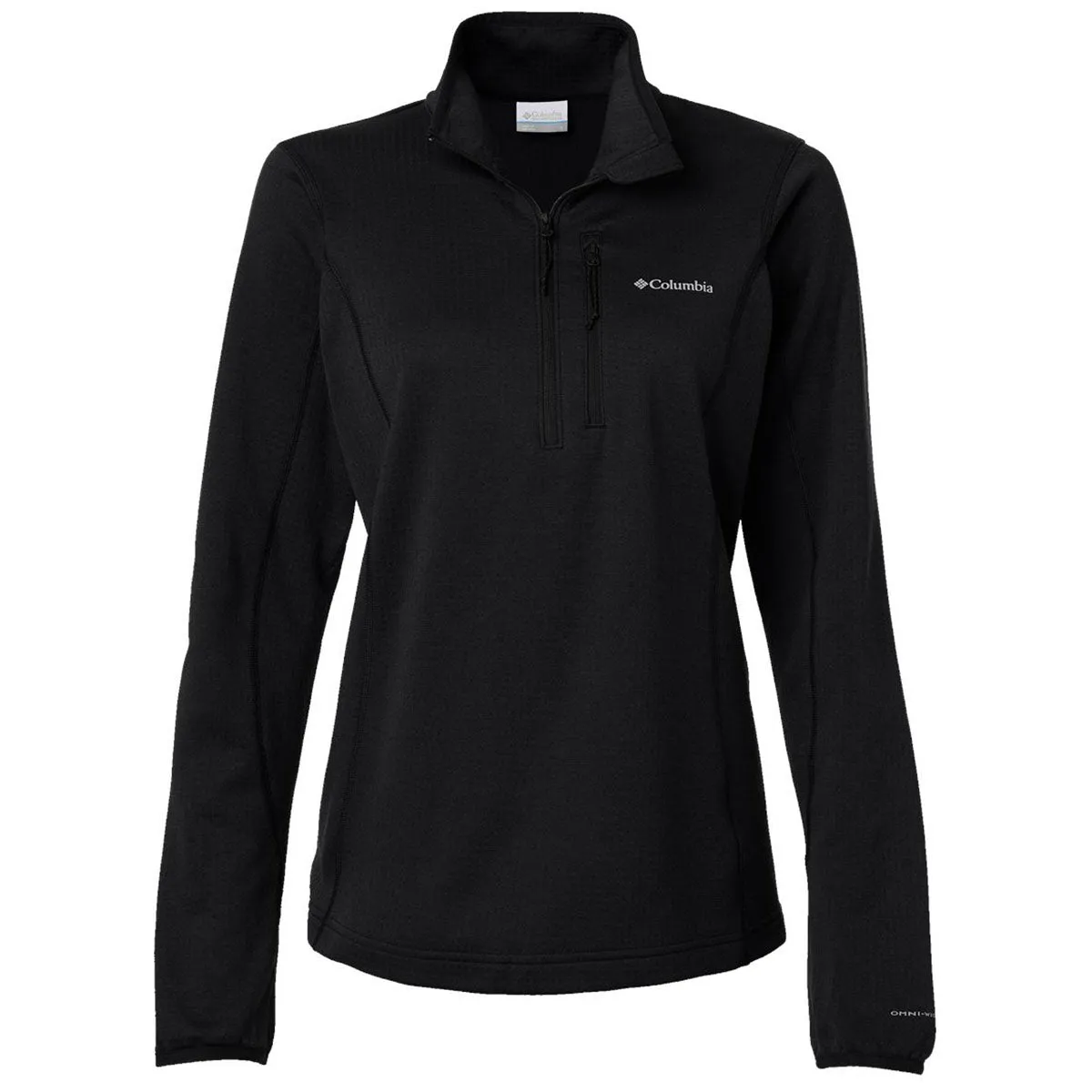 Columbia Women's Black Essential Hike Grid Fleece Half-Zip Pullover sold by Merchology