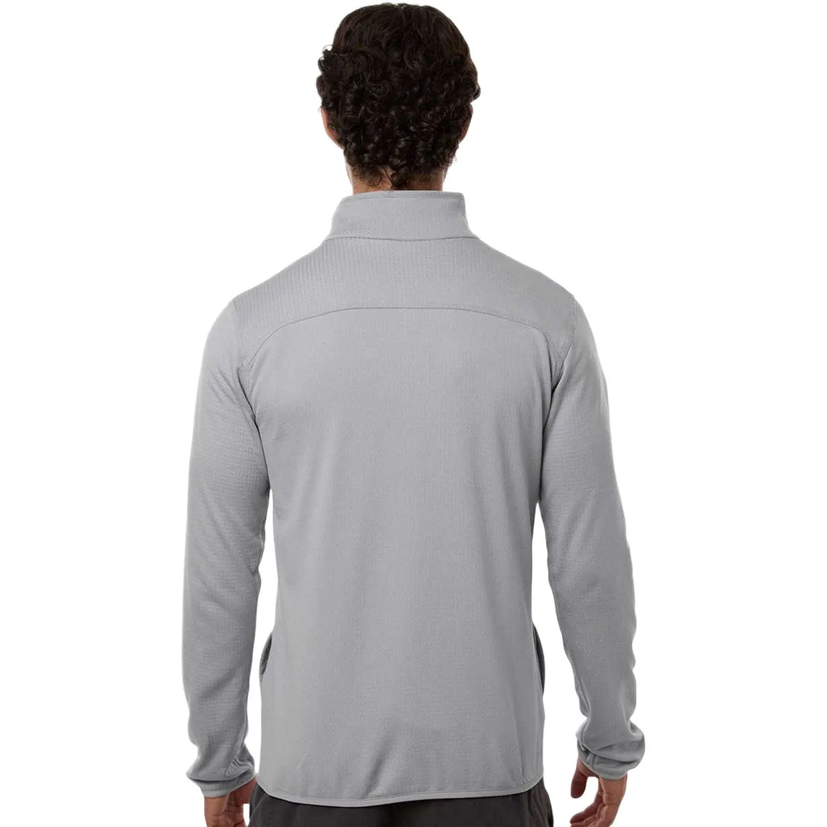 Columbia Men's Columbia Grey Essential Hike Grid Fleece Full-Zip sold by Merchology product image thumbnail 4