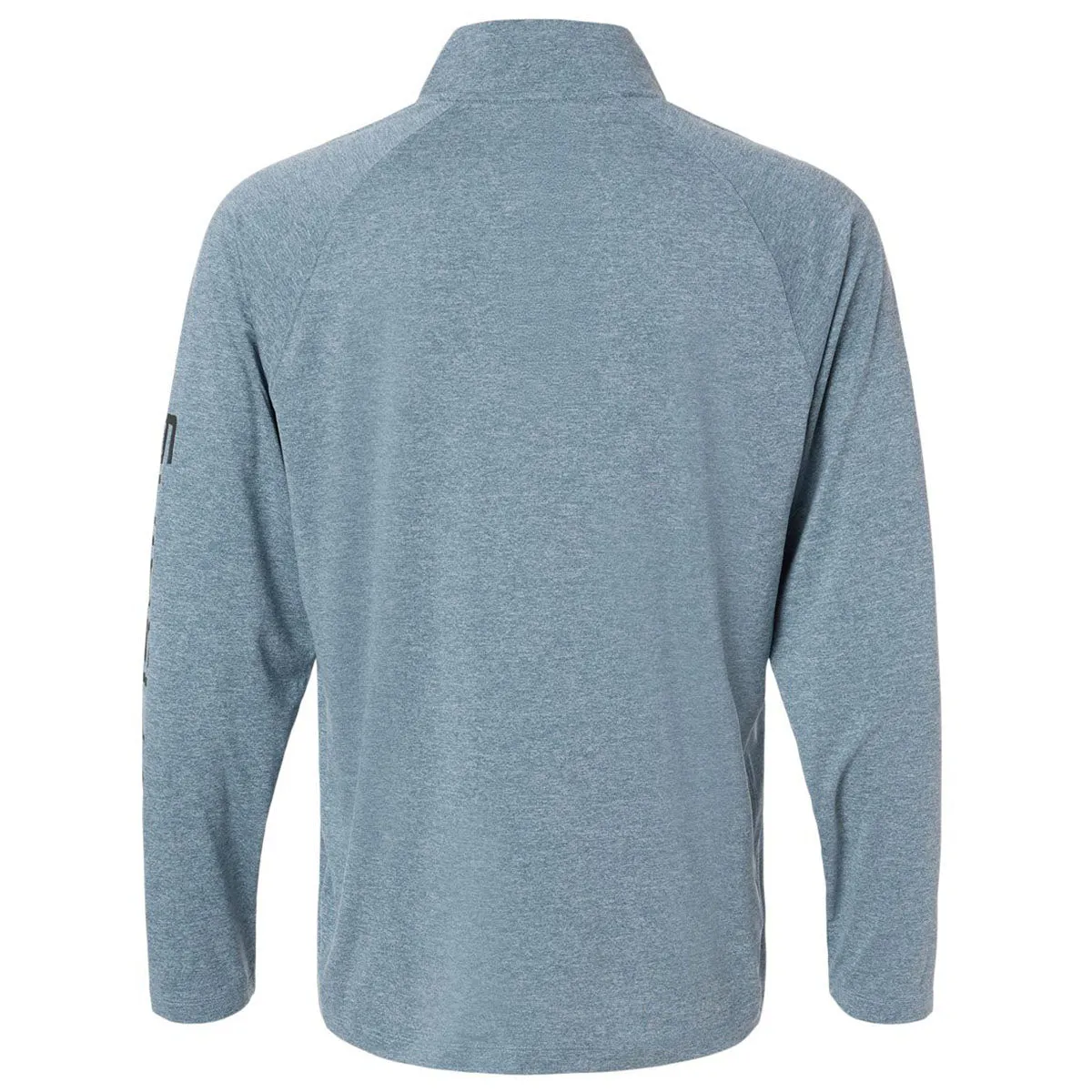 HUK Men's Silverblue Heather Airweight Heather Quarter-Zip Pullover sold by Merchology product image thumbnail 2