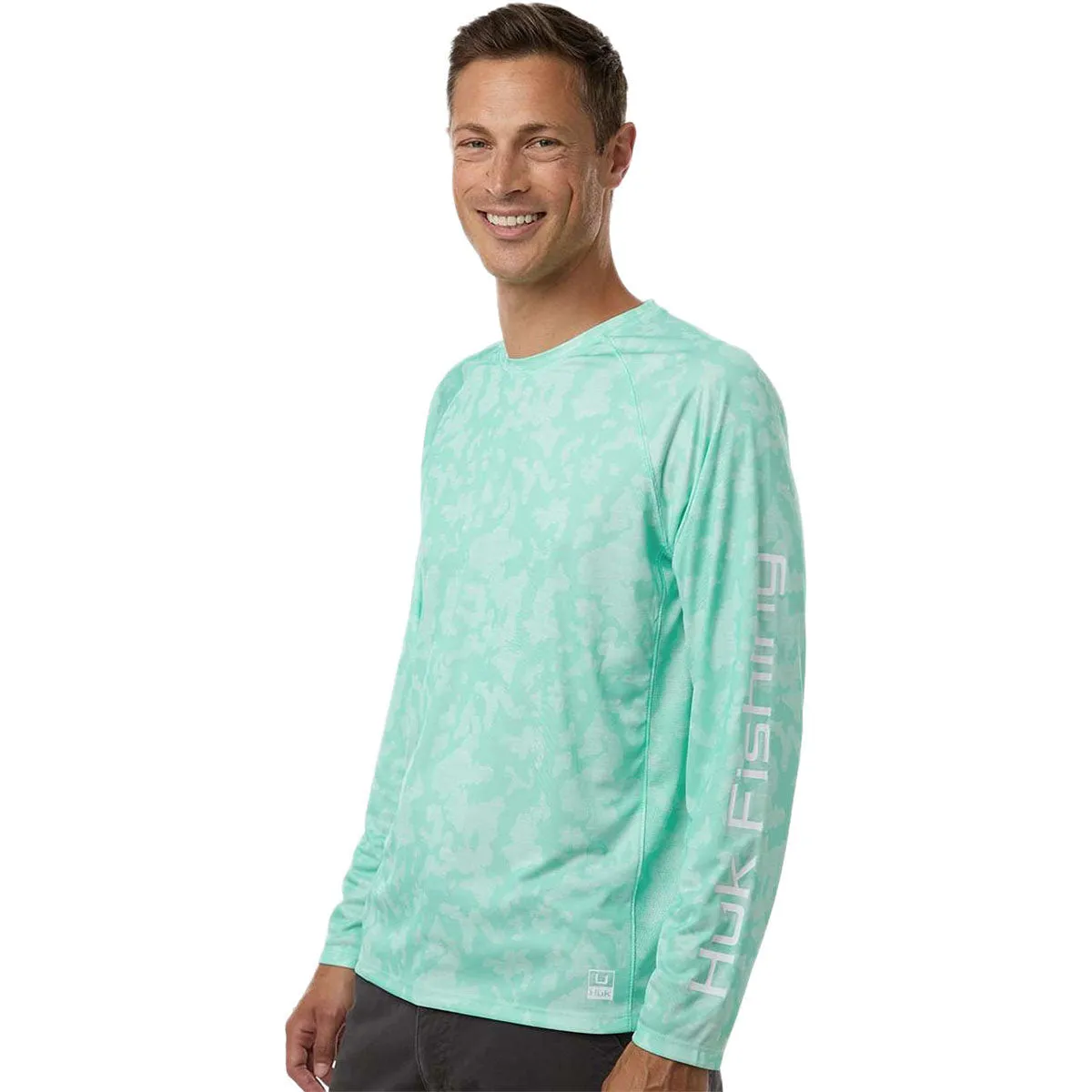 HUK Men's Beach Glass LoPro Running Lakes Long Sleeve T-Shirt sold by Merchology product image thumbnail 5