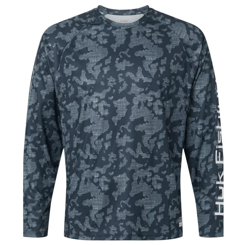 HUK Men's Sargasso Sea LoPro Running Lakes Long Sleeve T-Shirt made by Huk