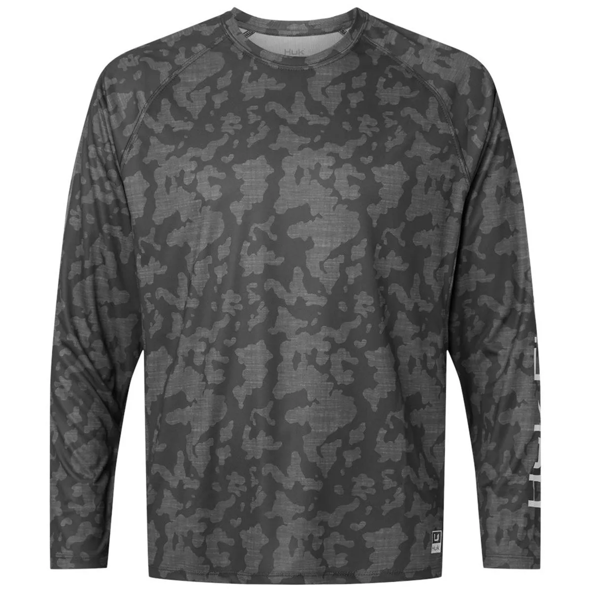 HUK Men's Volcanic Ash LoPro Running Lakes Long Sleeve T-Shirt sold by Merchology