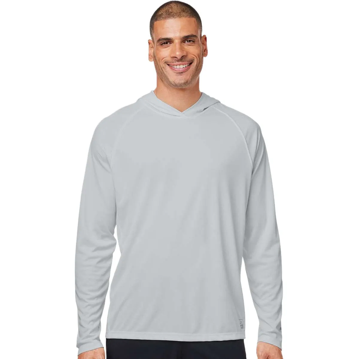 HUK Men's Harbor Mist LoPro Pursuit Long Sleeve Hooded T-Shirt sold by Merchology product image thumbnail 3