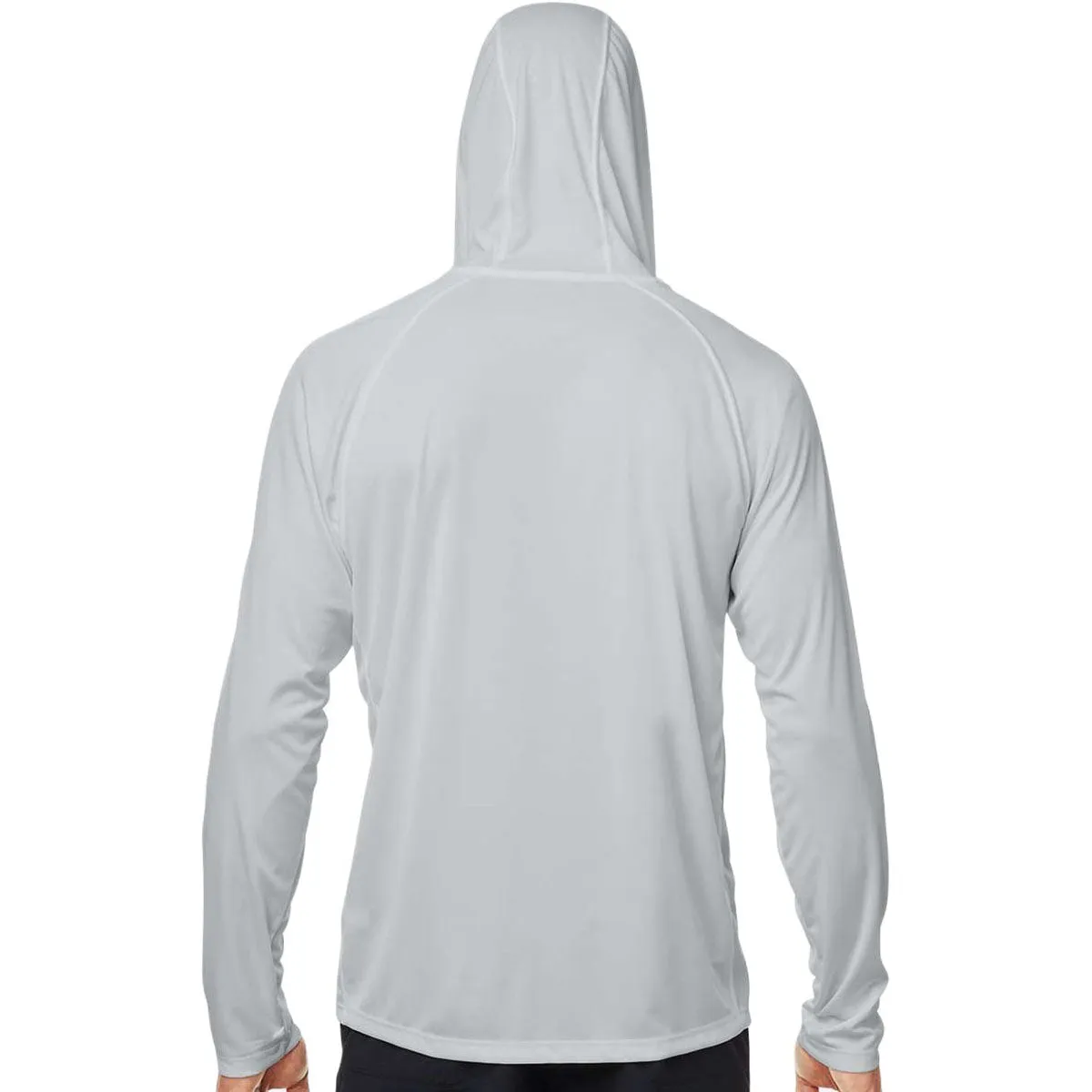 HUK Men's Harbor Mist LoPro Pursuit Long Sleeve Hooded T-Shirt sold by Merchology product image thumbnail 4