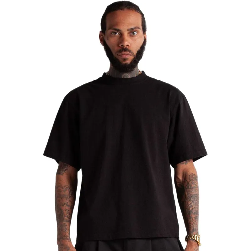 Shaka Wear Unisex Black Max Heavyweight Cropped T-Shirt made by Merchology