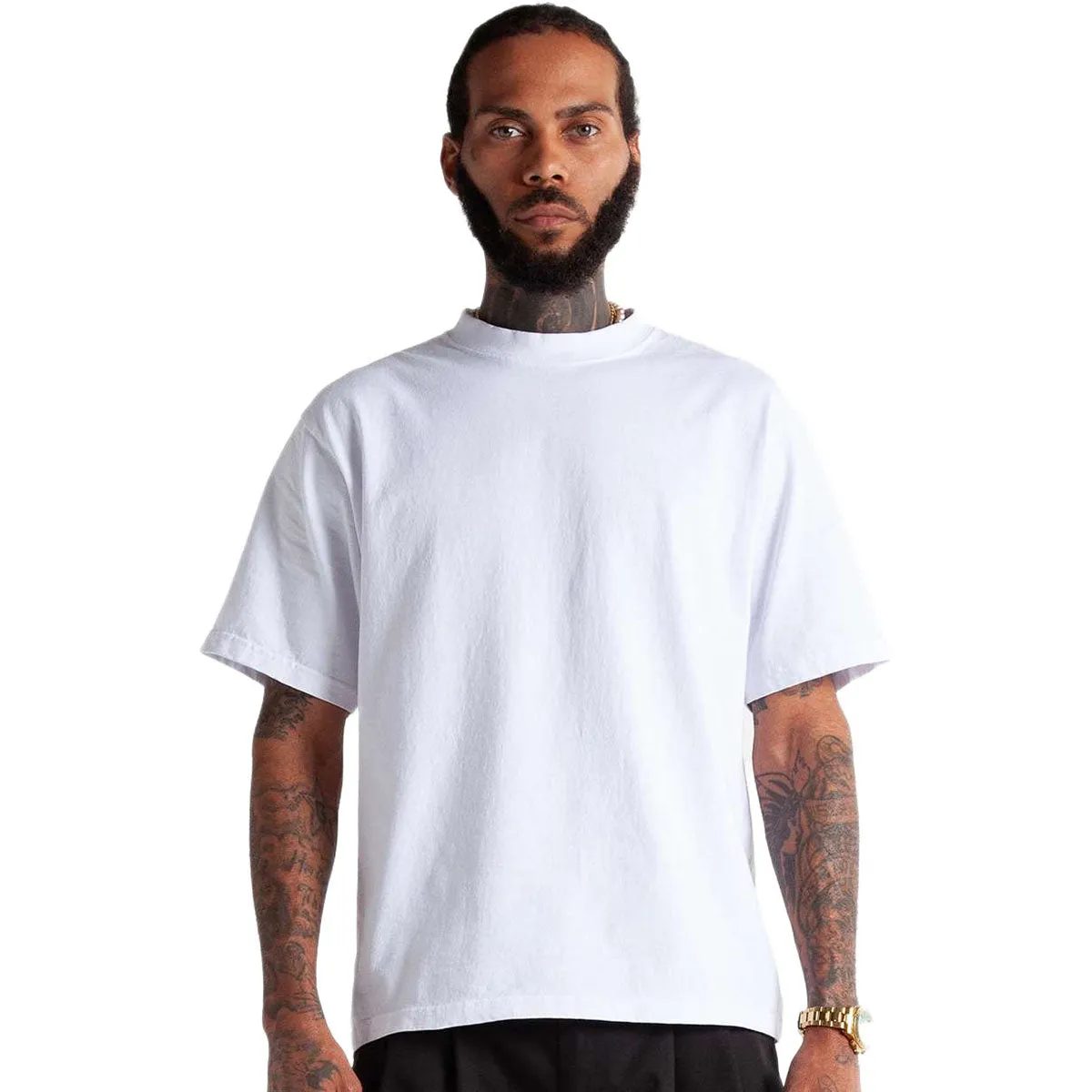 Shaka Wear Unisex White Max Heavyweight Cropped T-Shirt sold by Merchology