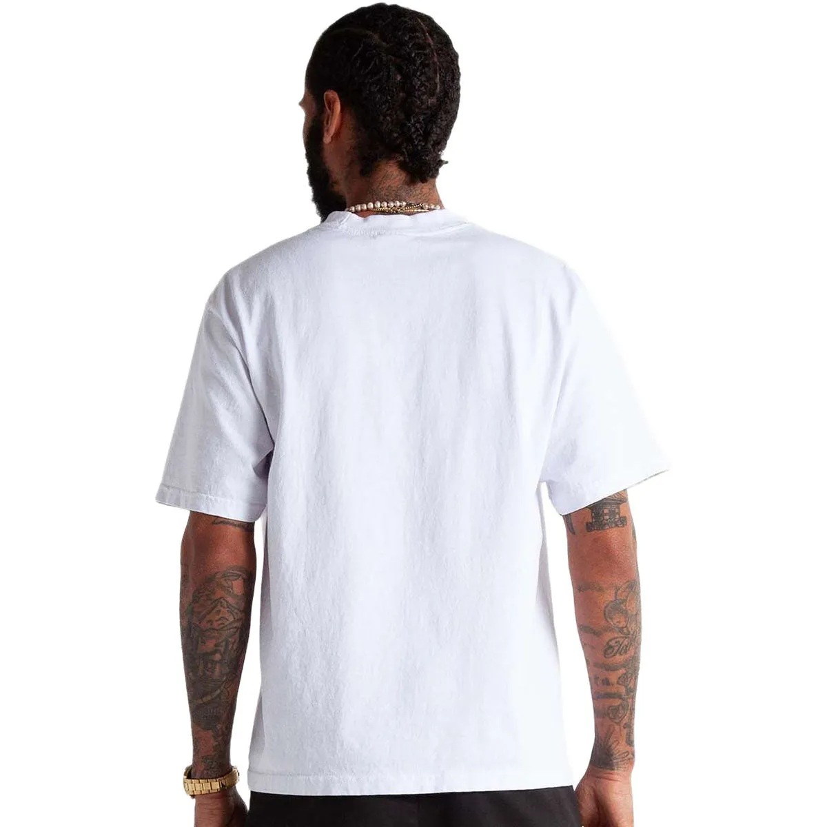 Shaka Wear Unisex White Max Heavyweight Cropped T-Shirt sold by Merchology product image thumbnail 2