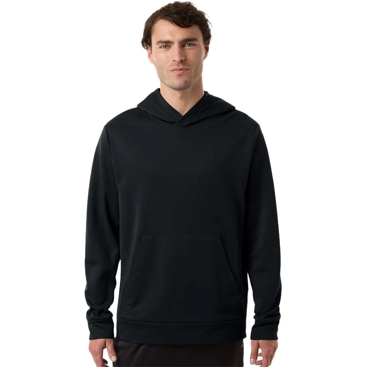 Team 365 Unisex Black Squad Hooded Tech Fleece Pullover sold by Merchology product image thumbnail 3