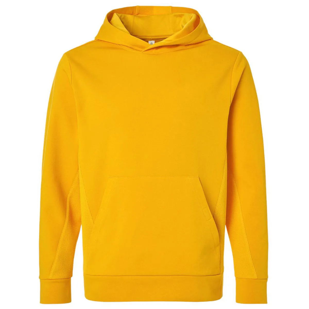 Team 365 Unisex Sport Athletic Gold Squad Hooded Tech Fleece Pullover sold by Merchology