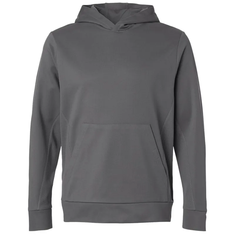 Team 365 Unisex Sport Graphite Squad Hooded Tech Fleece Pullover made by Merchology