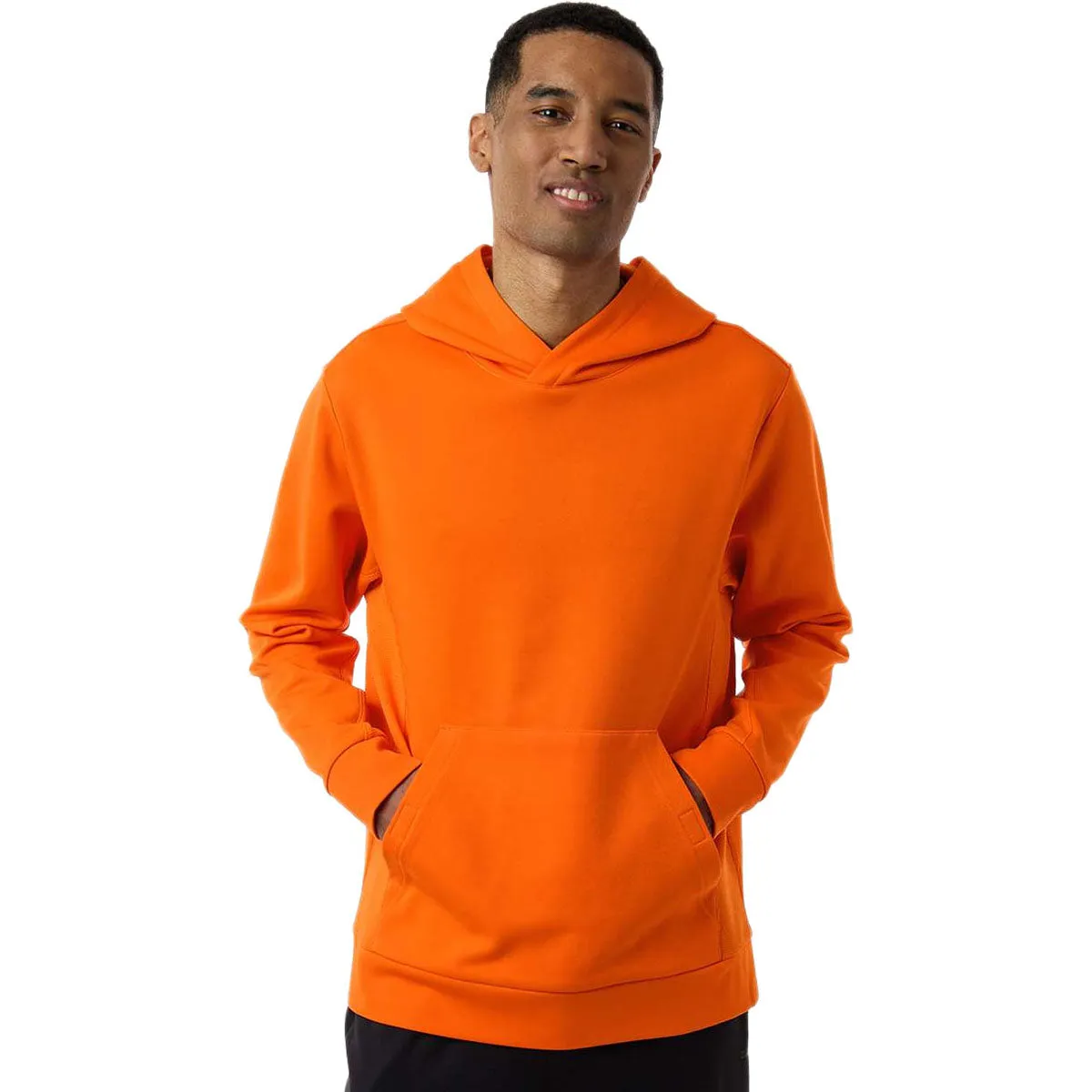 Team 365 Unisex Sport Orange Squad Hooded Tech Fleece Pullover sold by Merchology product image thumbnail 3