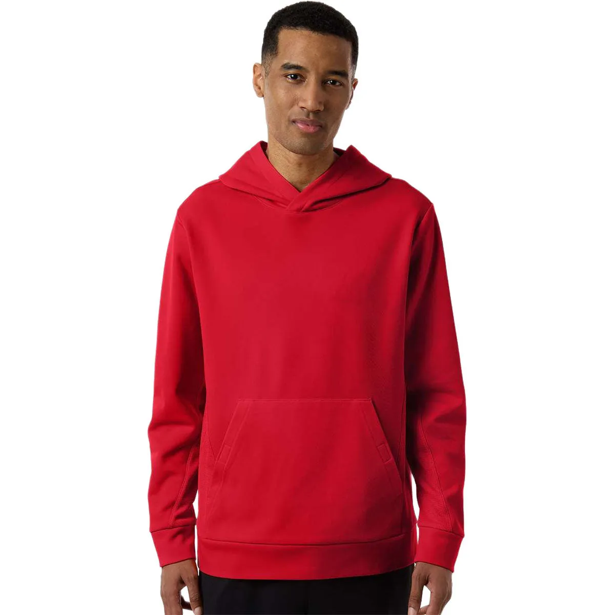 Team 365 Unisex Sport Red Squad Hooded Tech Fleece Pullover sold by Merchology product image thumbnail 3