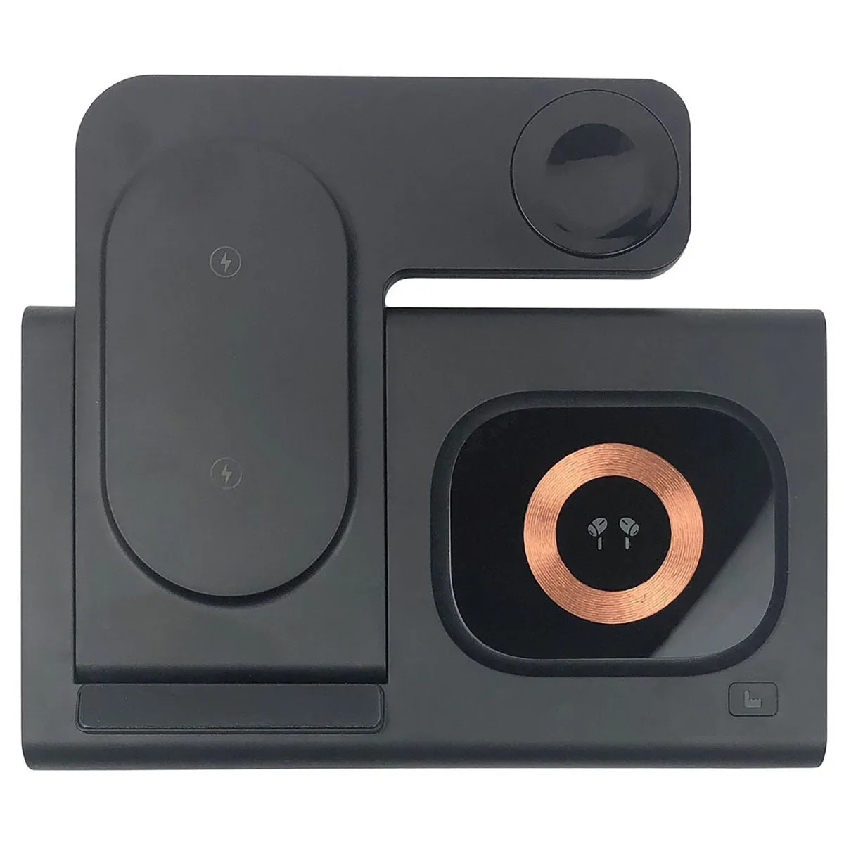 Innovations Black 4 in 1 Foldable Wireless Charging Station sold by Merchology product image thumbnail 4