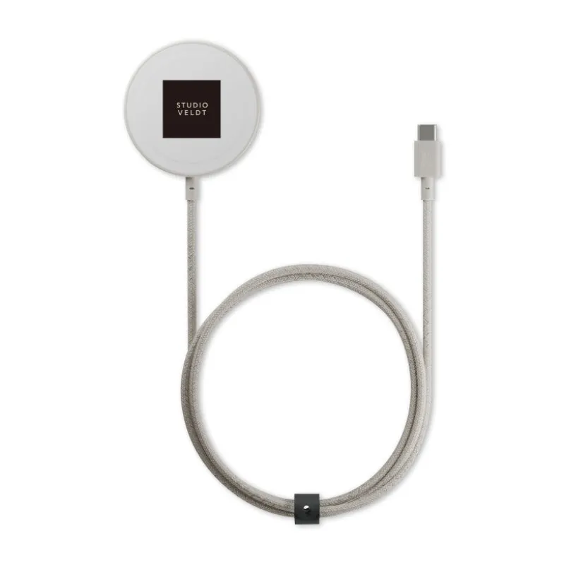 Native Union Sandstone Snapstand Qi2 Wireless Charger made by Native Union