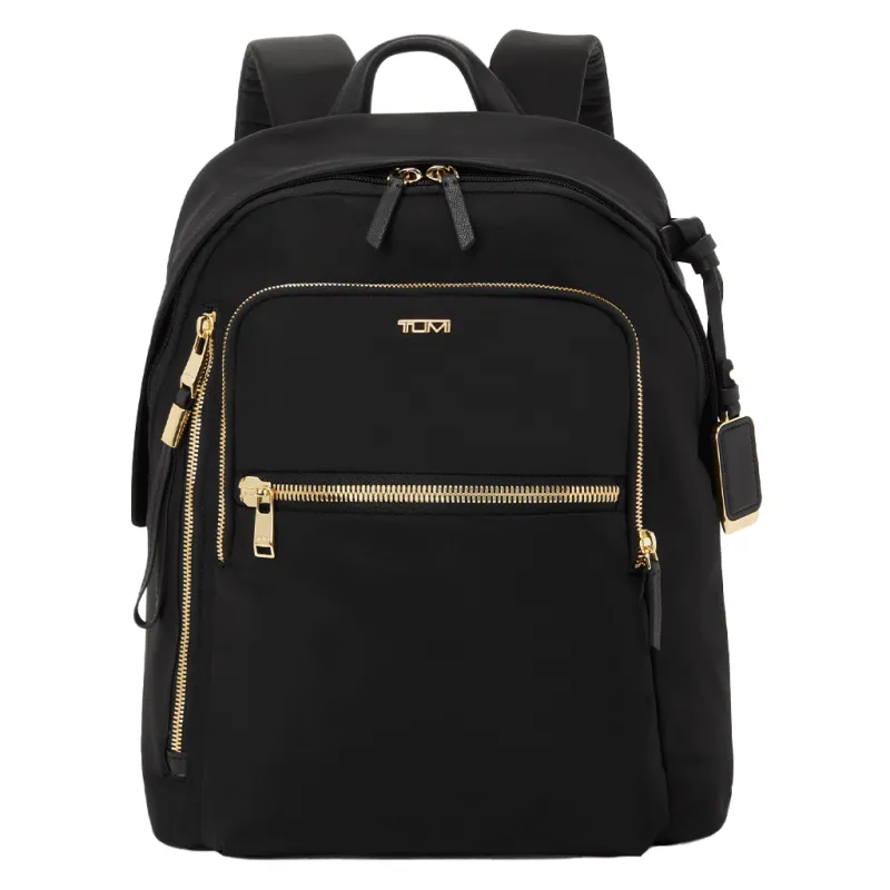 TUMI Black/Gold Voyageur Halsey Backpack made by Merchology