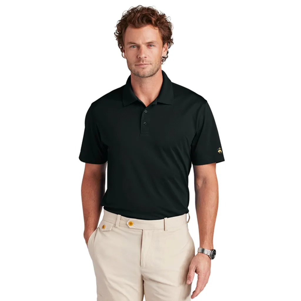 Brooks Brothers Men's Deep Black Mesh Pique Performance Polo sold by Merchology product image thumbnail 3