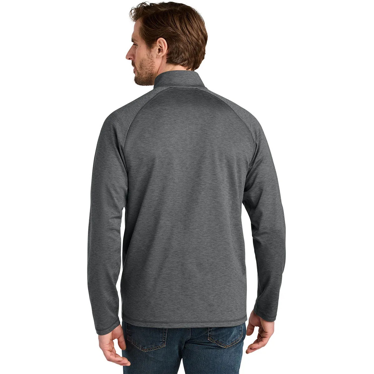 Eddie Bauer Men's Metal Grey Heather Adventurer 1/4-Zip sold by Merchology product image thumbnail 4
