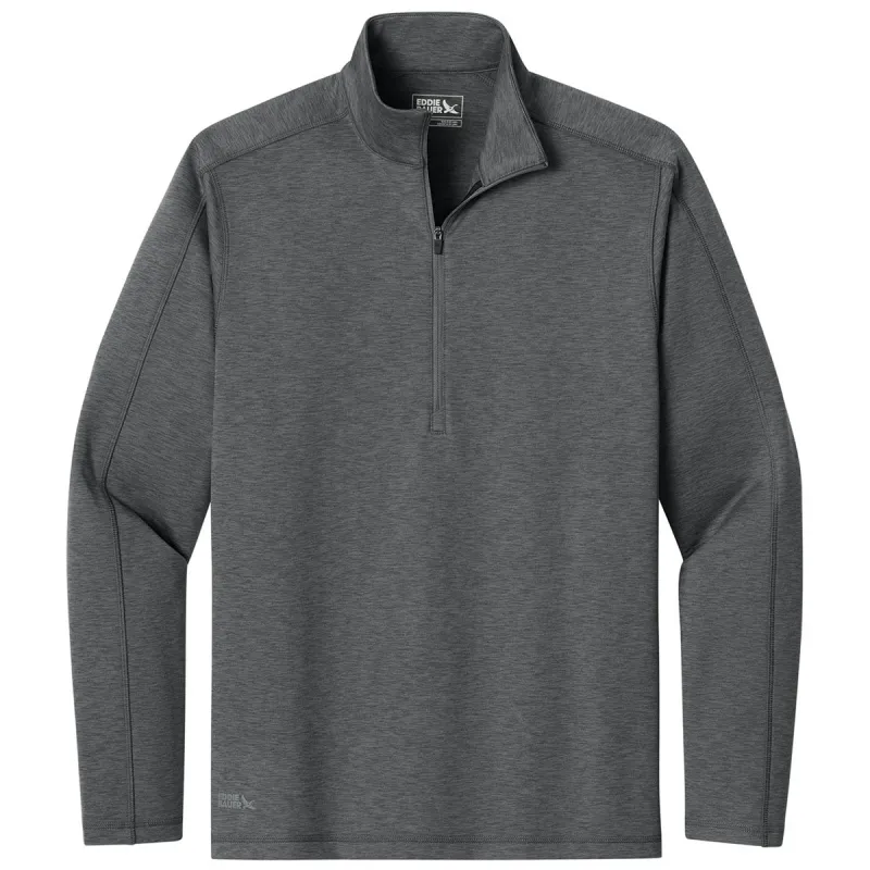 Eddie Bauer Men's Metal Grey Heather Adventurer 1/4-Zip sold by Merchology