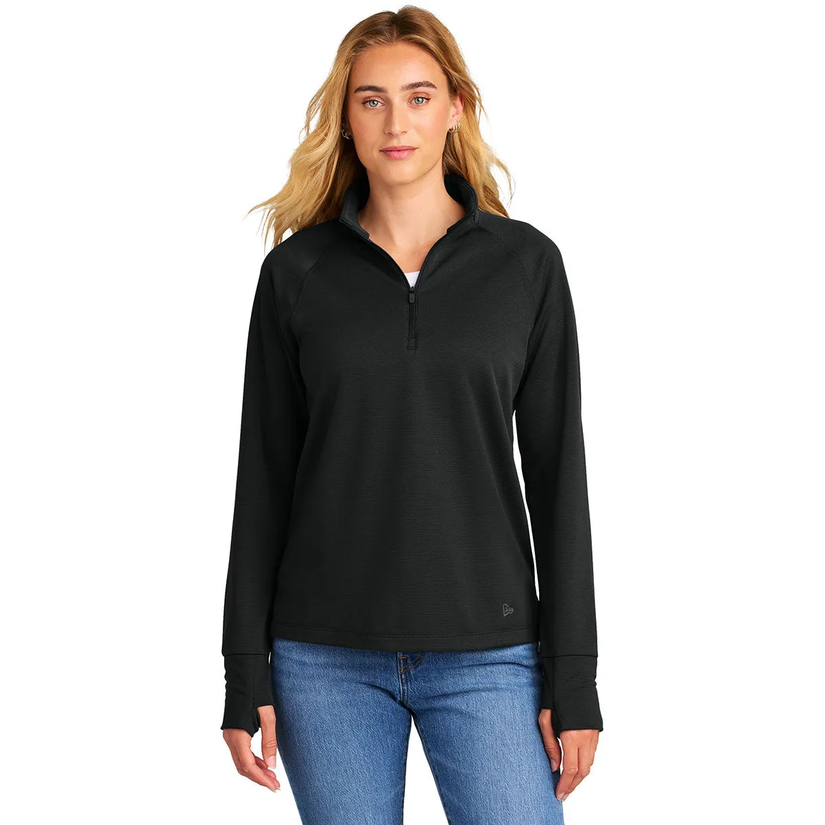 New Era Women's Black Stand Out 1/4-Zip sold by Merchology product image thumbnail 3