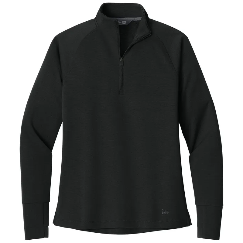 New Era Women's Black Stand Out 1/4-Zip made by New Era