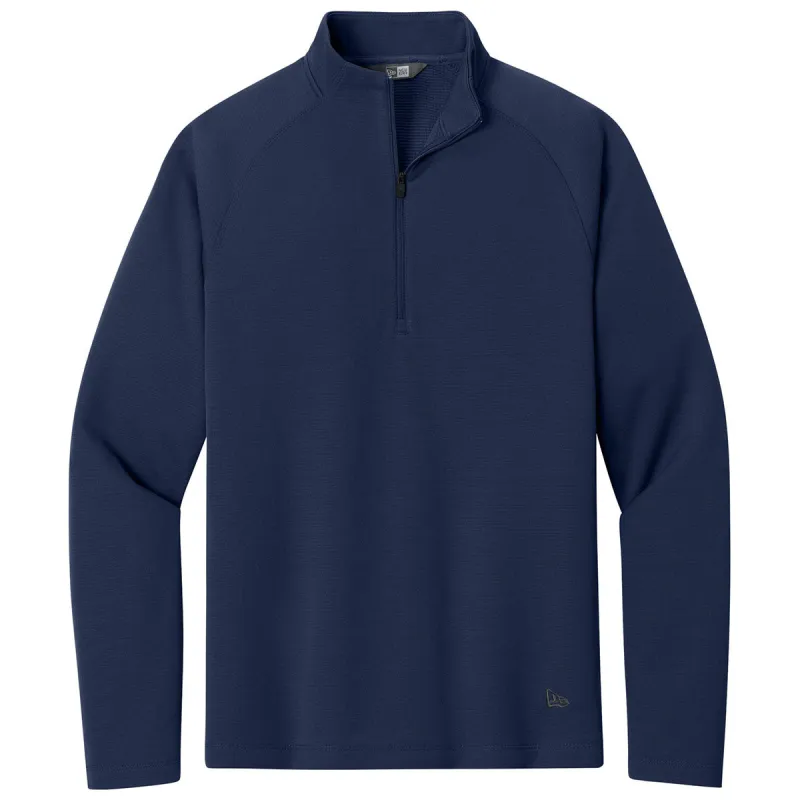 New Era Men's True Navy Stand Out 1/4-Zip made by New Era
