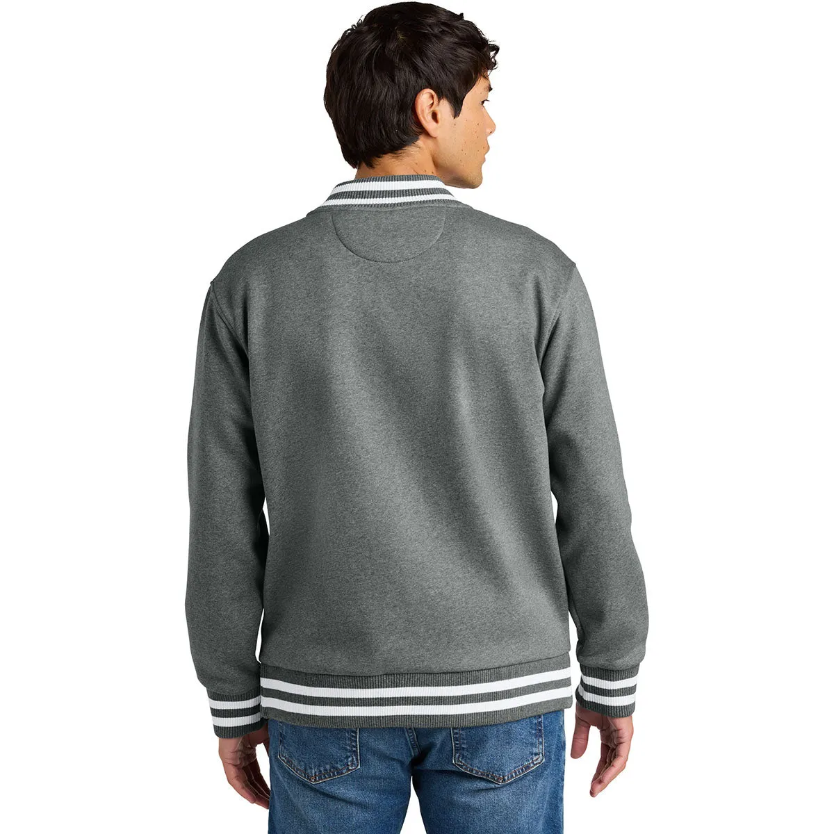 New Era Men's Grey Frost Varsity Heavyweight Fleece Jacket sold by Merchology product image thumbnail 4