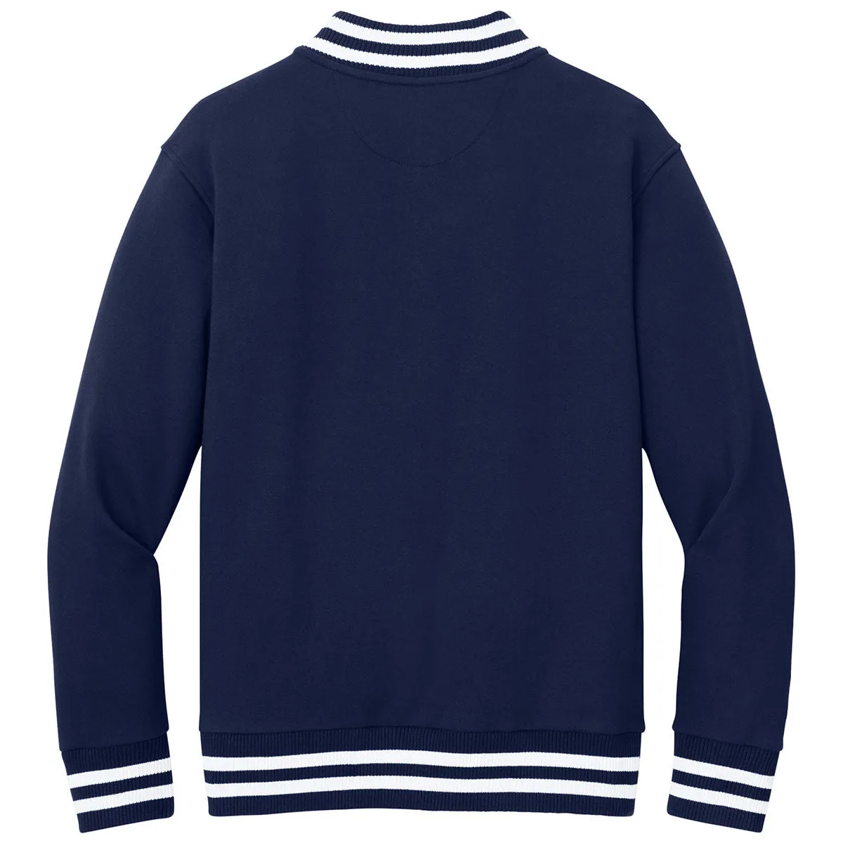 New Era Men's True Navy Varsity Heavyweight Fleece Jacket sold by Merchology product image thumbnail 2
