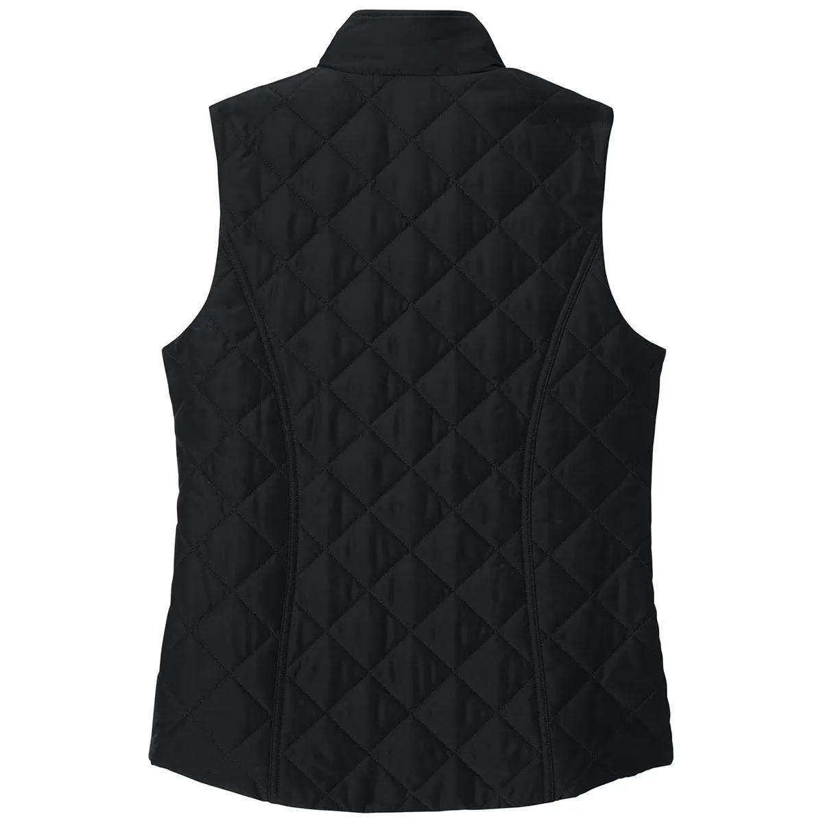 Brooks Brothers Women's Deep Black Quilted Vest sold by Merchology product image thumbnail 2
