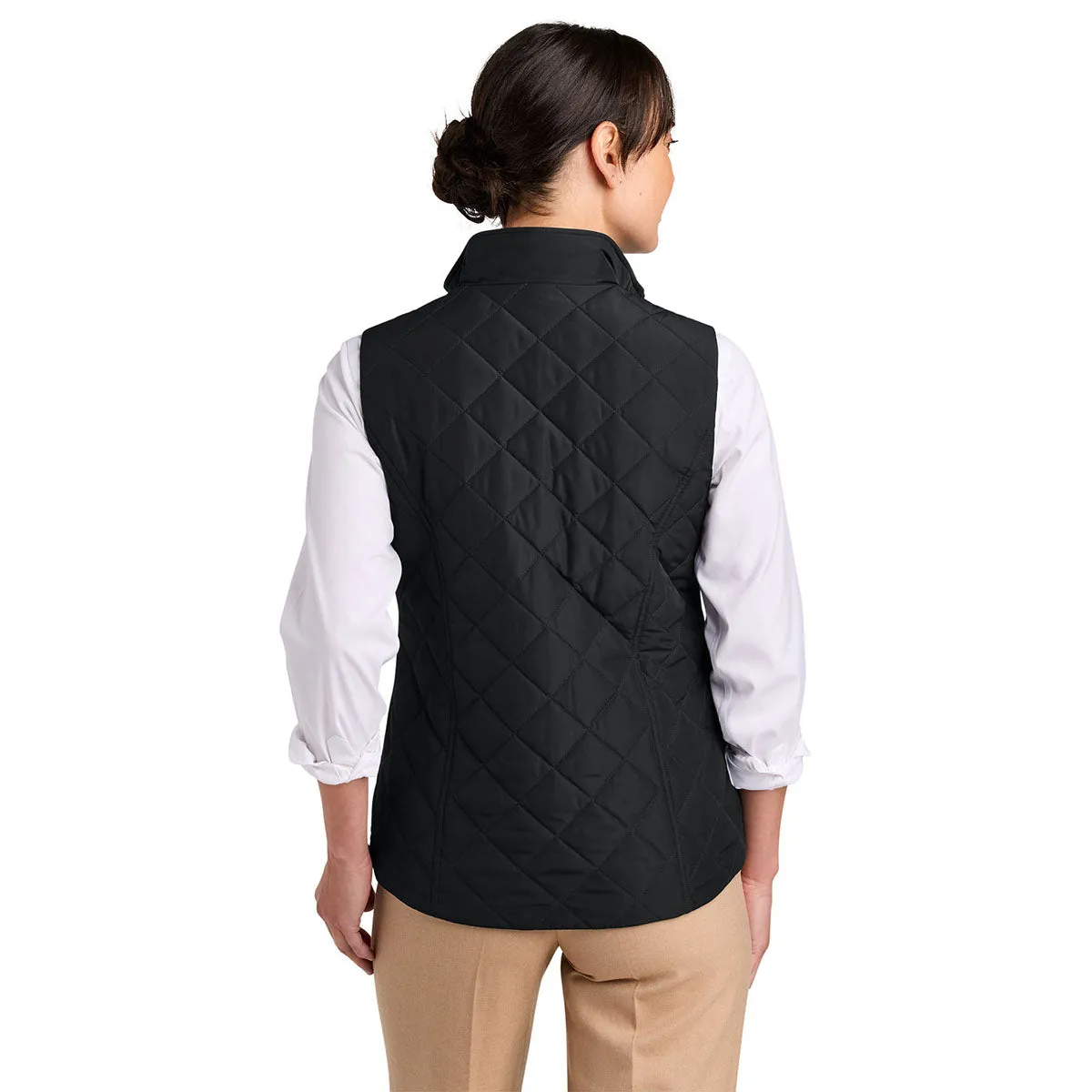 Brooks Brothers Women's Deep Black Quilted Vest sold by Merchology product image thumbnail 4