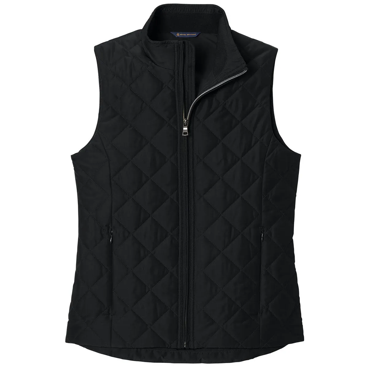 Brooks Brothers Women's Deep Black Quilted Vest sold by Merchology