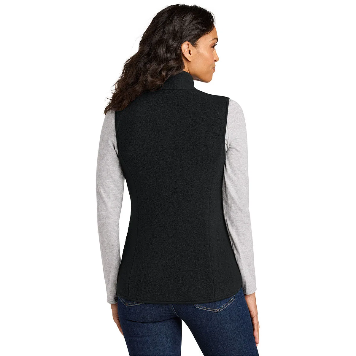 Port Authority Women's Deep Black C-FREE Fleece Vest sold by Merchology product image thumbnail 4
