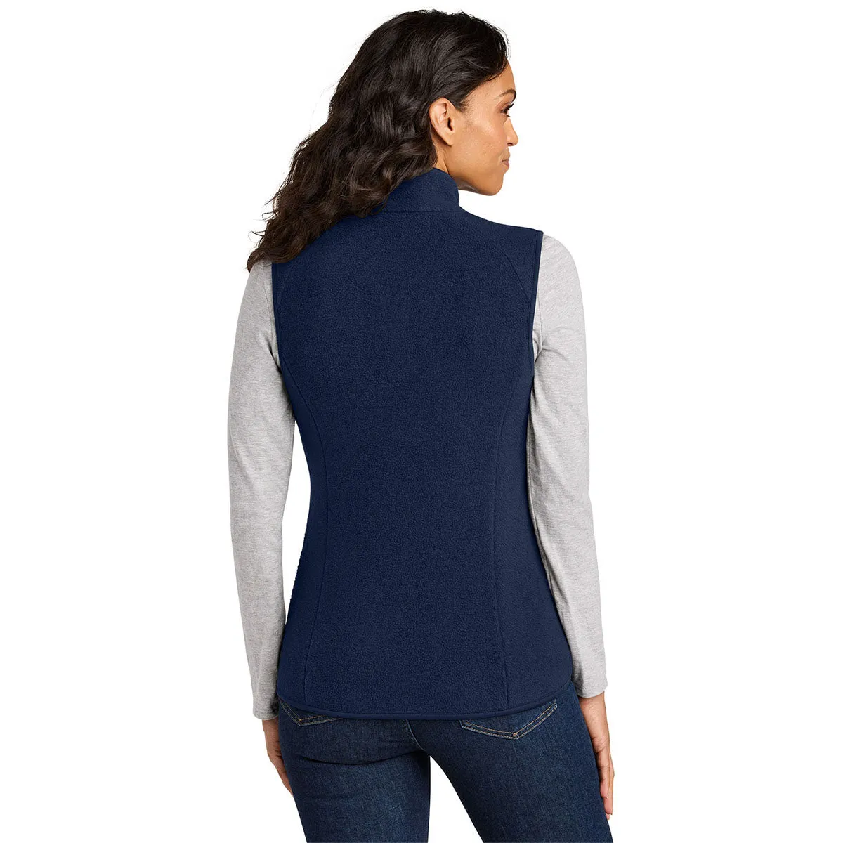 Port Authority Women's True Navy C-FREE Fleece Vest sold by Merchology product image thumbnail 4