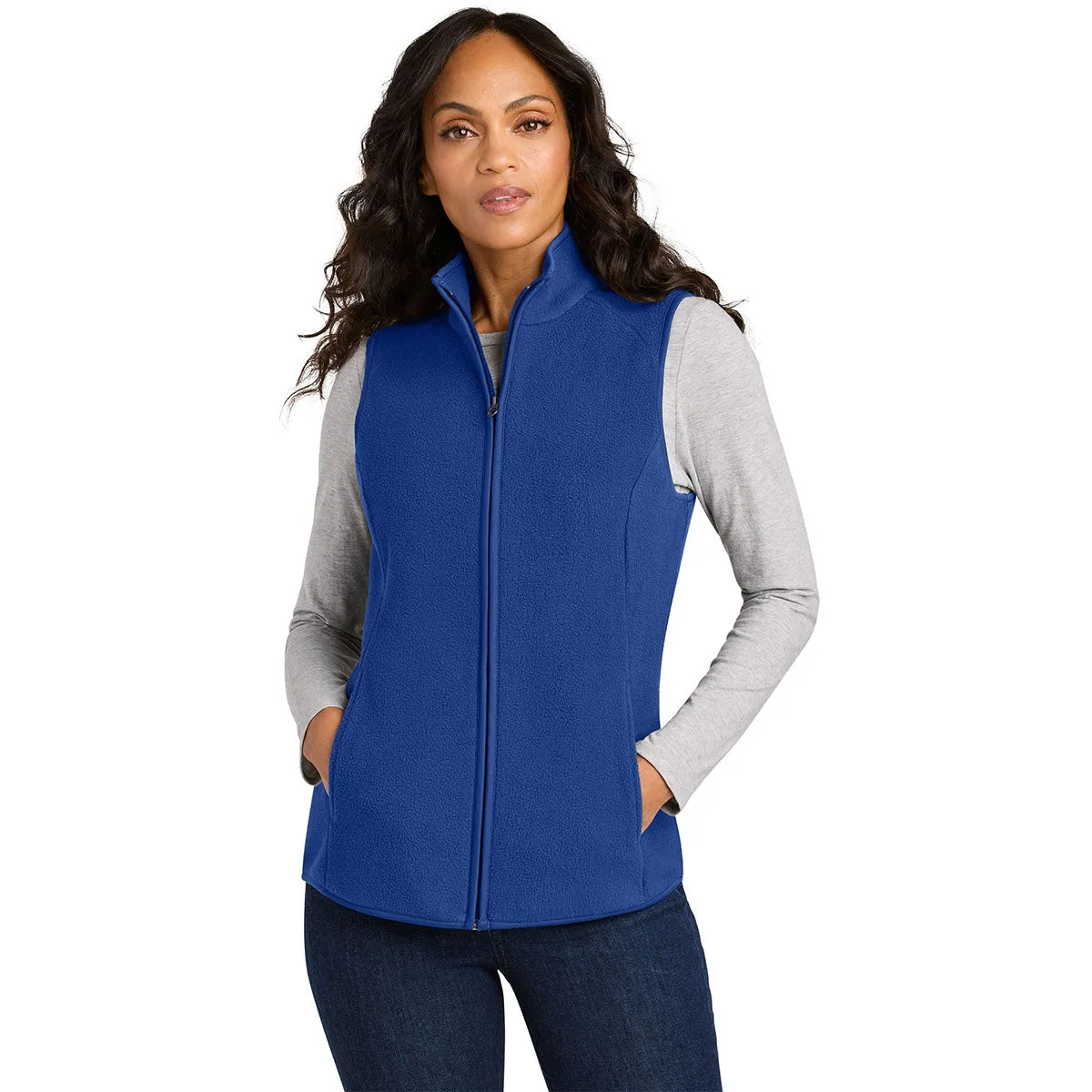 Port Authority Women's True Royal C-FREE Fleece Vest sold by Merchology product image thumbnail 3