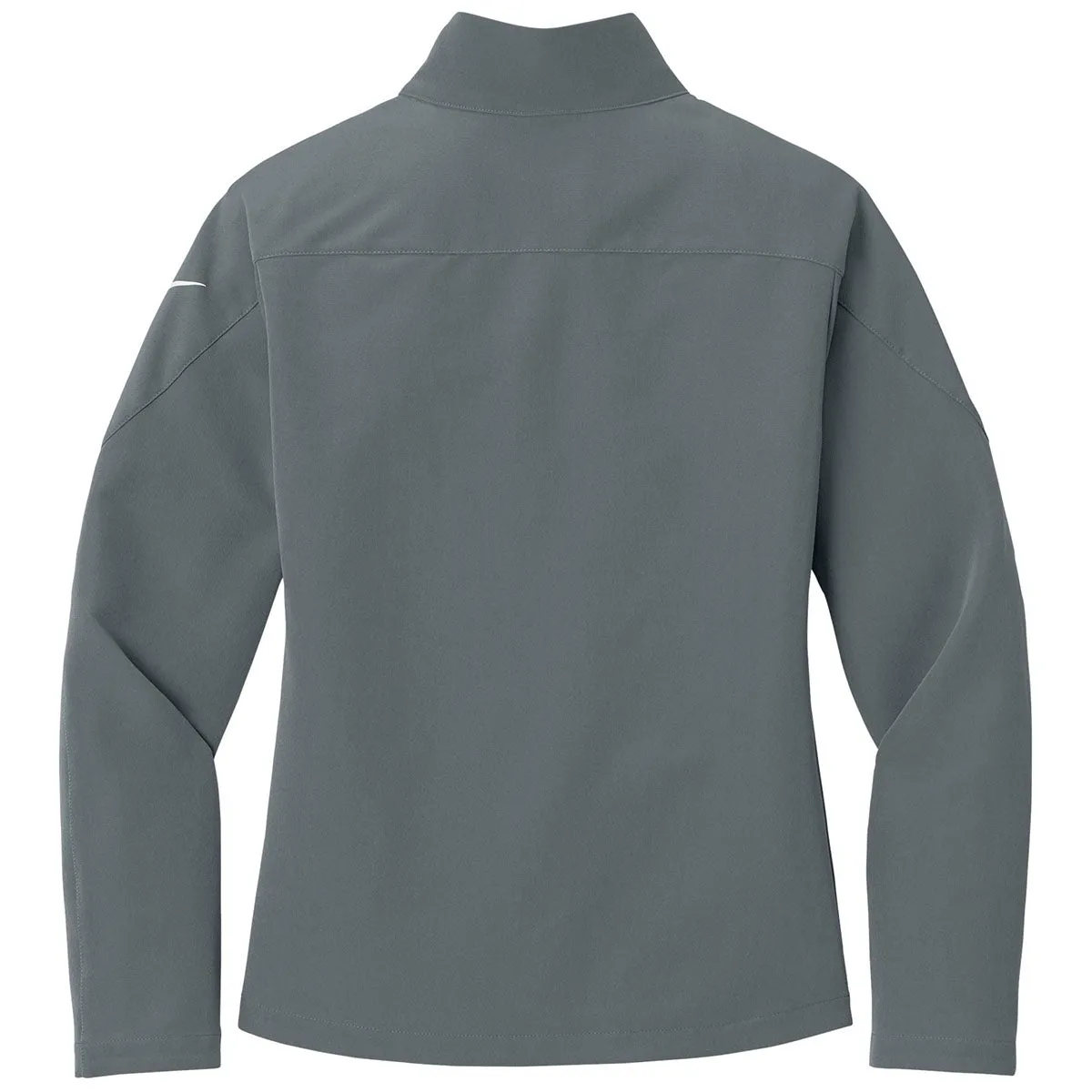Nike Women's Dark Grey Full-Zip Soft Shell Jacket sold by Merchology product image thumbnail 2