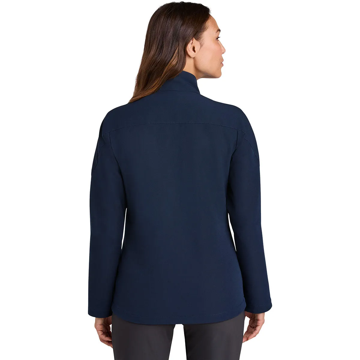 Nike Women's Navy Full-Zip Soft Shell Jacket sold by Merchology product image thumbnail 4