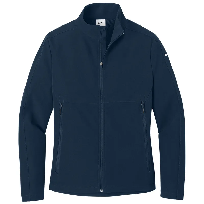 Nike Women's Navy Full-Zip Soft Shell Jacket made by Nike