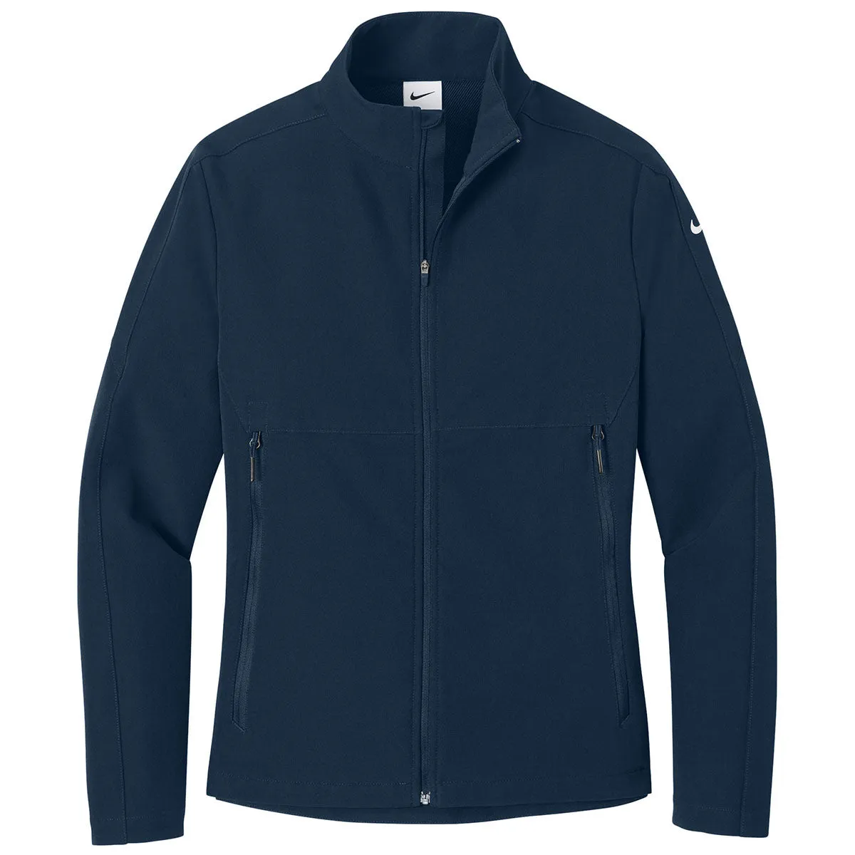 Nike Women's Navy Full-Zip Soft Shell Jacket sold by Merchology