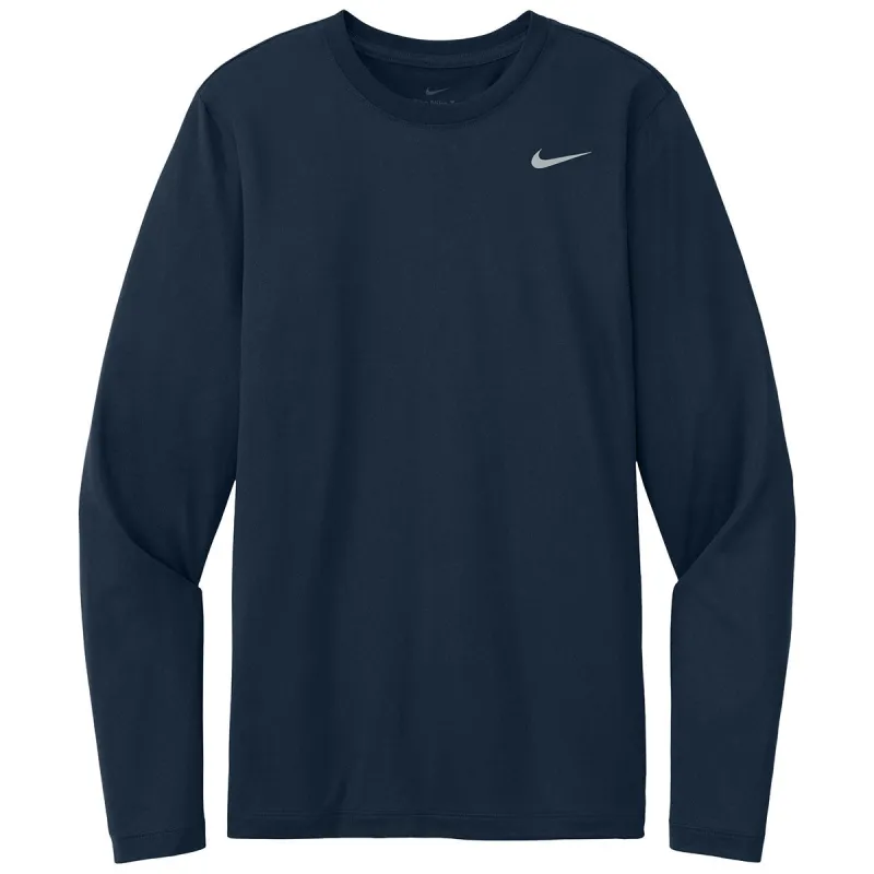 Nike Men's College Navy Team rLegend Long Sleeve Tee made by Nike