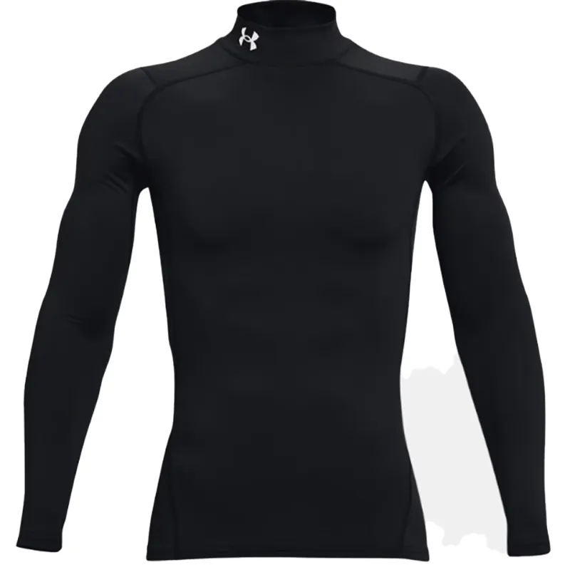 Under Armour Men's Black ColdGear Compression Mock Long Sleeve made by Under Armour